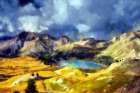Allos Lake Art Print