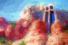 Chapel Of The Holy Cross Art Print