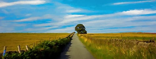 The Long Road Home Landscape Print
