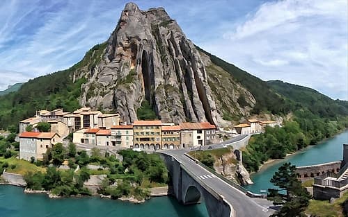 The Rock Bord de mer reproduction