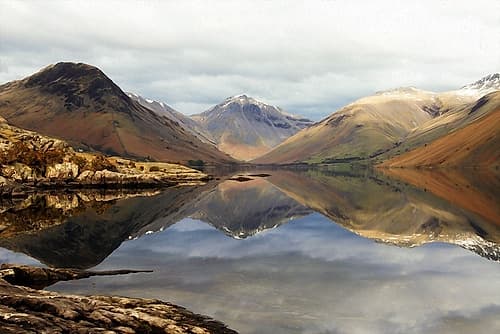 Three Peaks Landscape Print