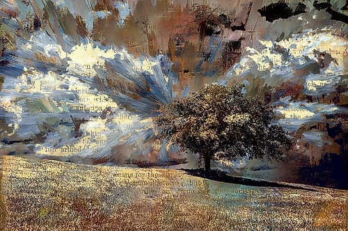 To Stand Alone Landscape Print