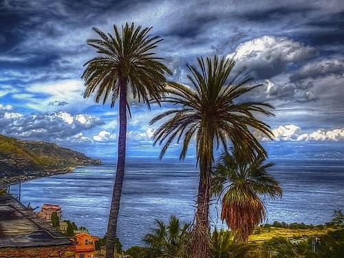 Tropical Paradise Landscape Print