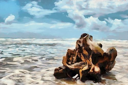 Along the Shore Coastal Print