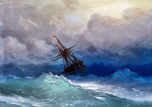 Rough Waters Coastal Print