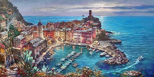 Vernazza View Coastal Print