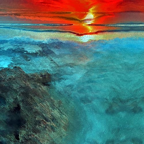 Winter Sunset Art Print