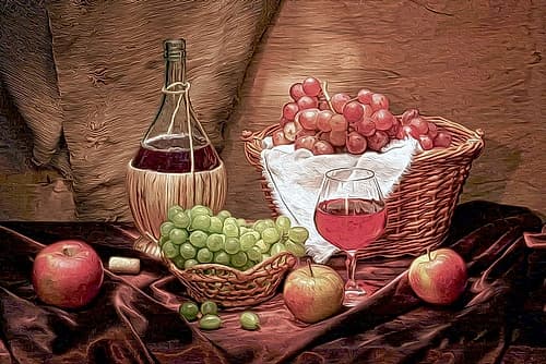 Fruit and Wine I Food Print
