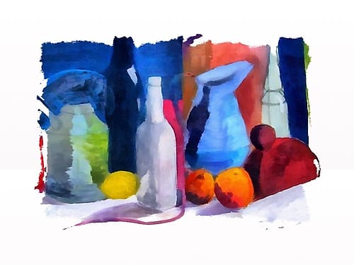 Bottles and Jugs Food Print