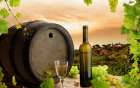 Tuscan Grapes and Wine Art Print