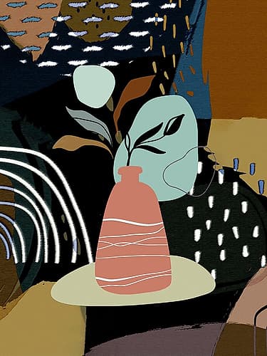 Abstract Boho Composition 656 Bohème reproduction
