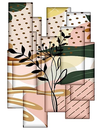 Abstract Collage 335 Art Print