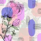 Abstract Flower 112 Art Print