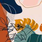 Abstract Flowers 253 Art Print