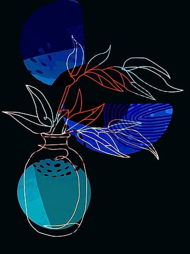 Abstract Plant 832 Art Print