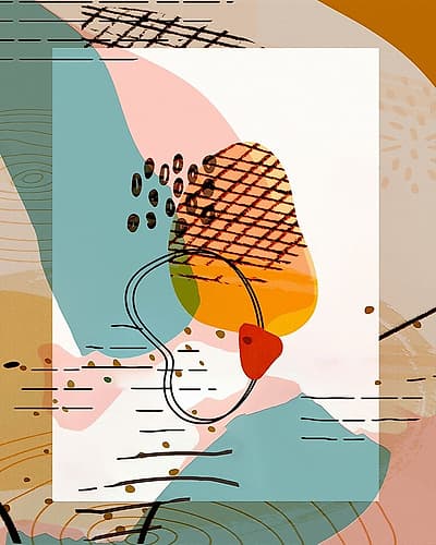 Abstract Shapes 700D Art abstrait reproduction