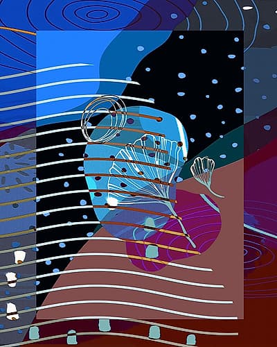Abstract Shapes 701A Art Print
