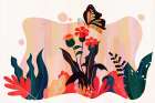 Boho Garden 22 Art Print