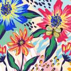 Boho Garden 271 Art Print