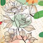 Butterfly Garden 176 Art Print