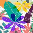 Colorful Garden 683 Art Print