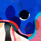 Mid Century Abstract 581 Art Print