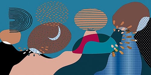 Mid Century Shapes 833 Art Print