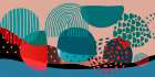 Mid Century Shapes 836 Art Print