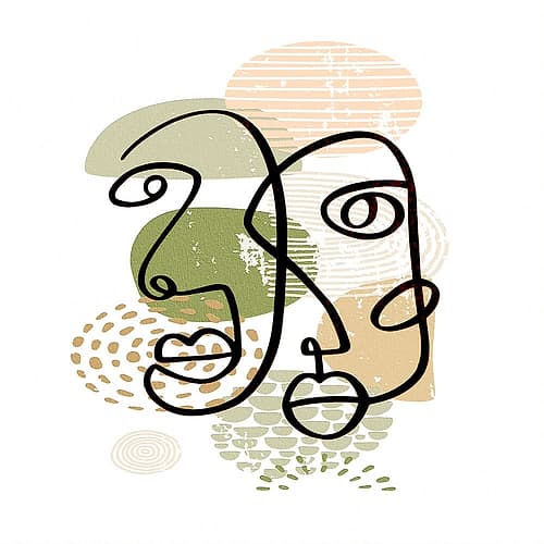 Mid Century Smile 91 Art Print