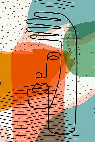 Modern Man 44A Minimalist Print