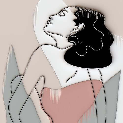 Modern Woman 421A Art Print