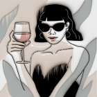 Modern Woman 421B Art Print