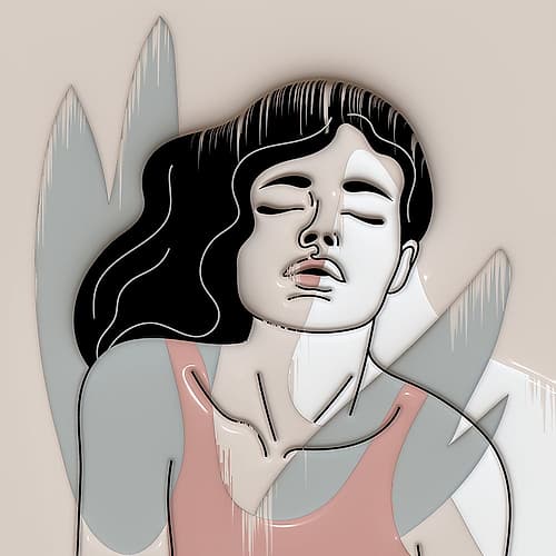Modern Woman 421C Art Print