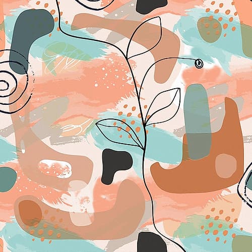 Organic Shapes 243 Art Print