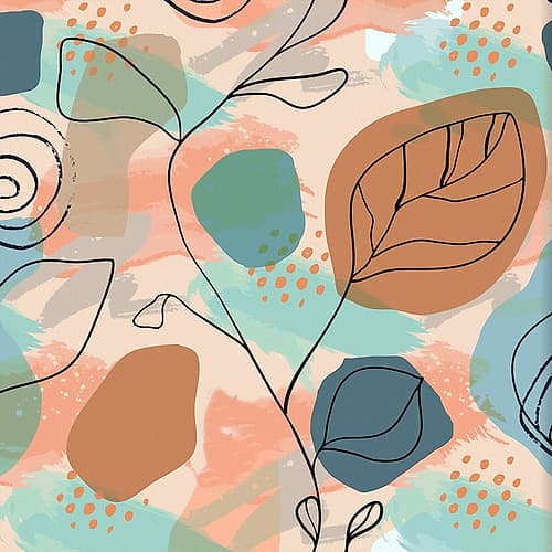 Organic Shapes 244 Art Print