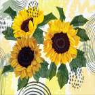 Sunflower Garden Bouquet Art Print