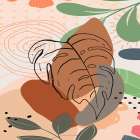 Tropical Leaves 19C Art Print