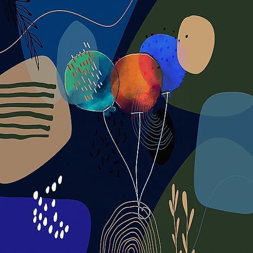Up Up and Away I Art Print