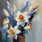 A Daffodil Bouquet - by Bolokofsky, Ronald | Fine Art Studio | Bolokofsky, Ronald