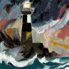 Beacon Amidst the Tempest Art Print