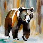 Bear Amongst the Trees Art Print