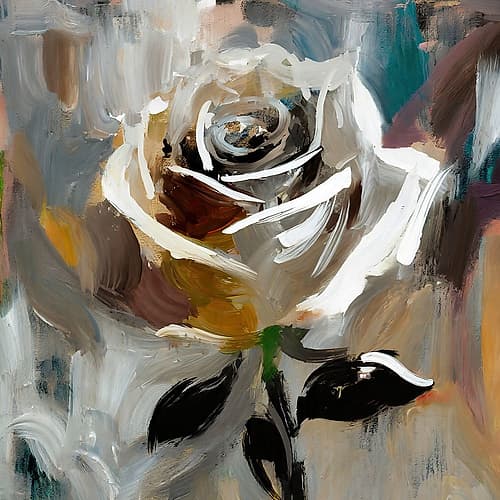 Blooms Solace Abstract Art Print