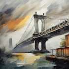 Bridging Twilight Art Print