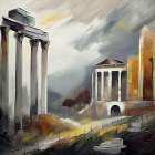 Broken Temples Art Print