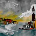 City of Canals Art Print
