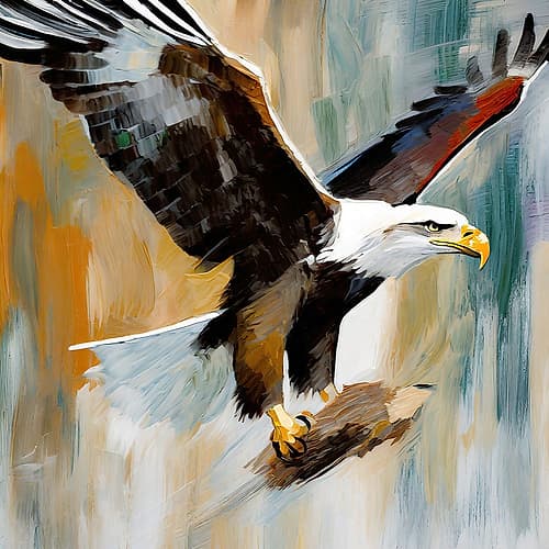 Eagle with Prey Art Print