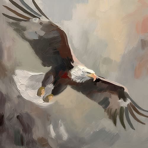 Eagles Pursuit Art Print