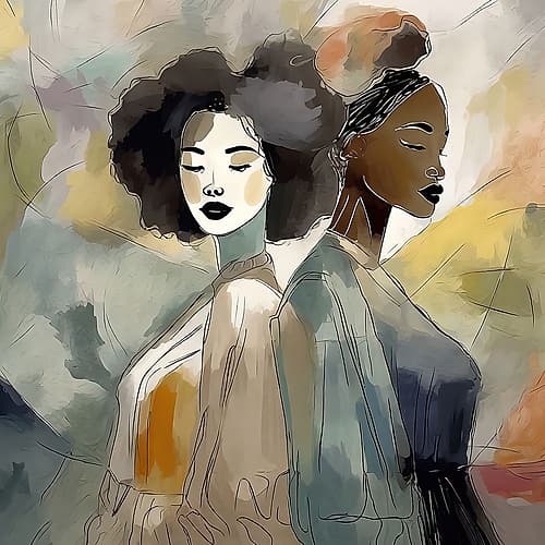 Elegance in Abstraction Fashion Print