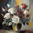 Fresh Bouquet of Roses Art Print
