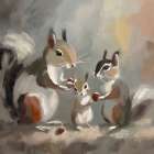 Furry Feast Art Print